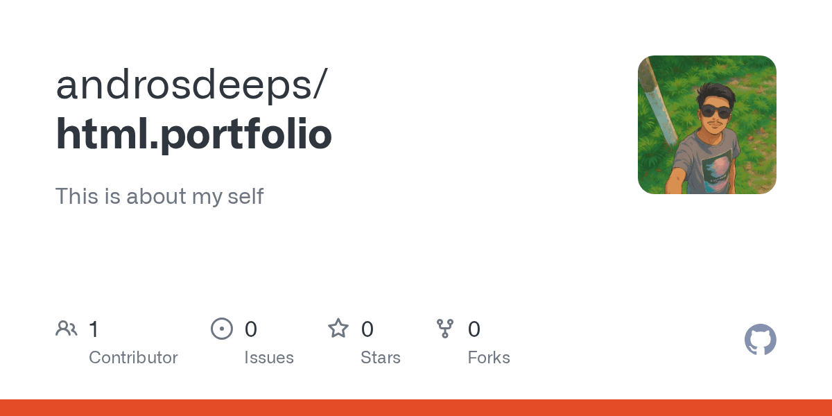 HTML Portfolio (v1)